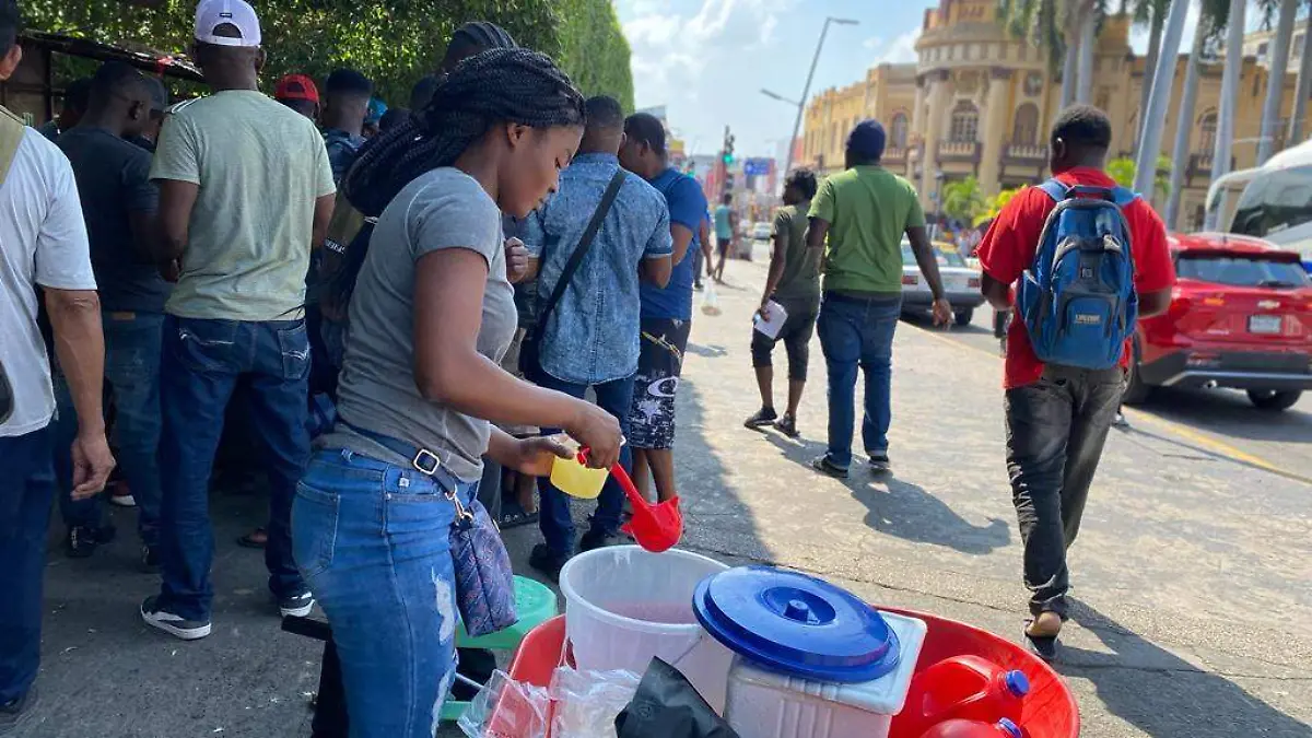 haitianos, migración Tapachula
