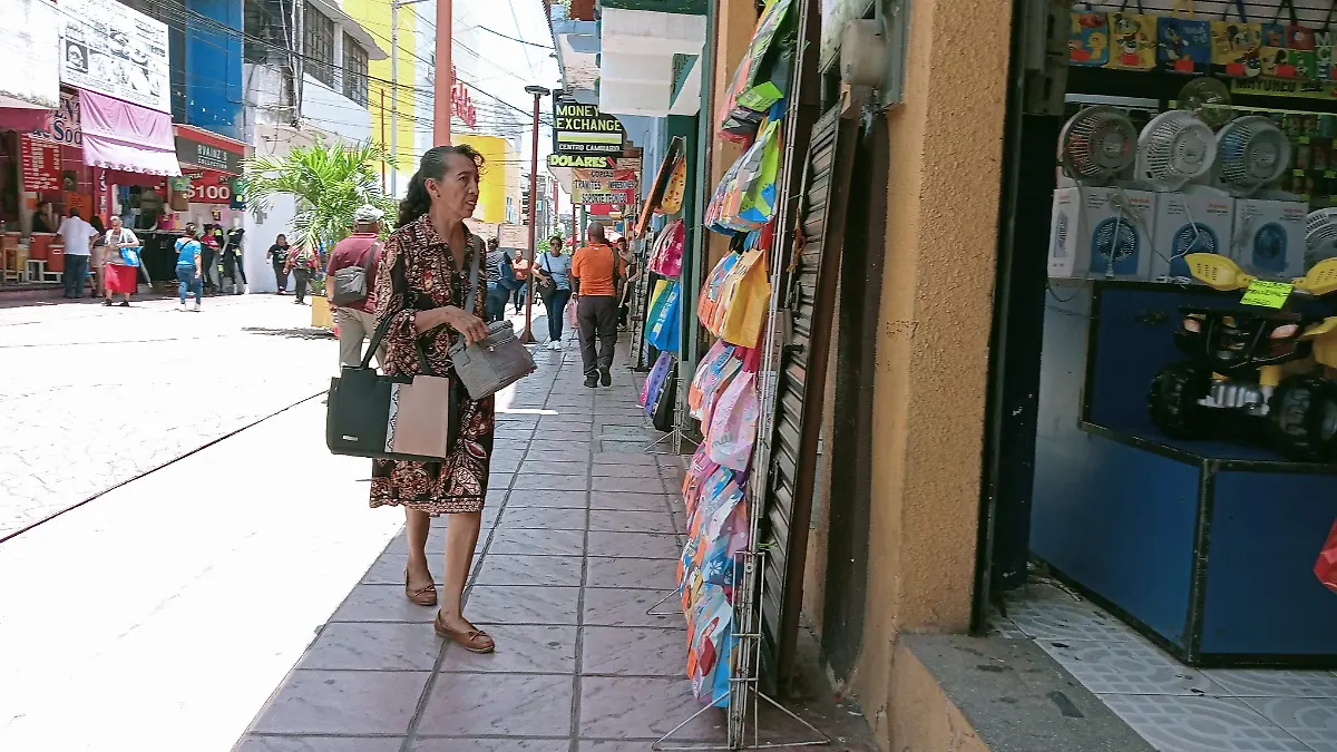 Mujer viendo productos