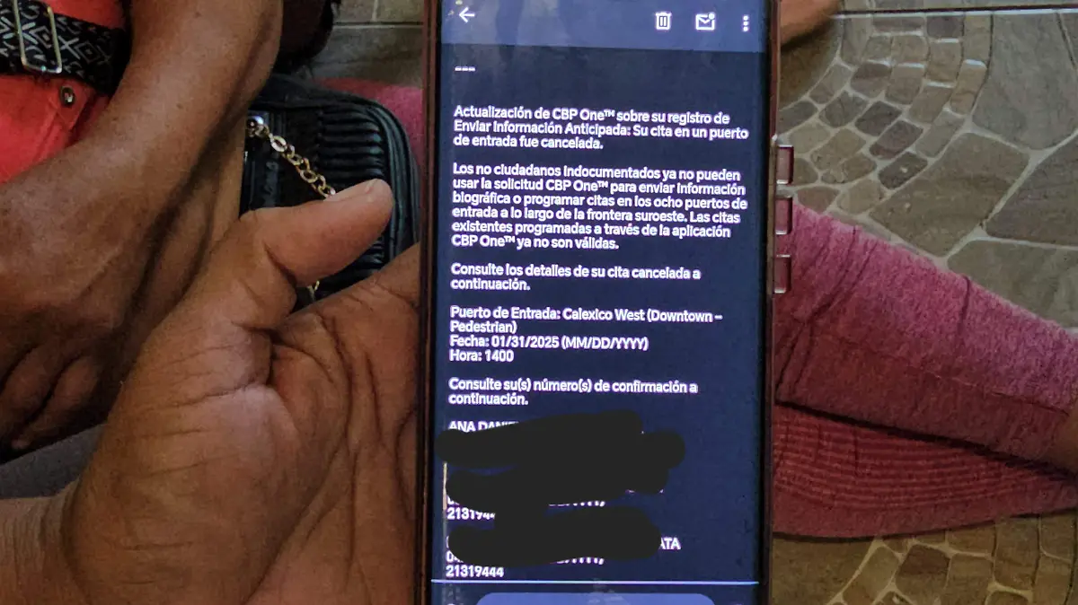 Correo de cancelación de citas 