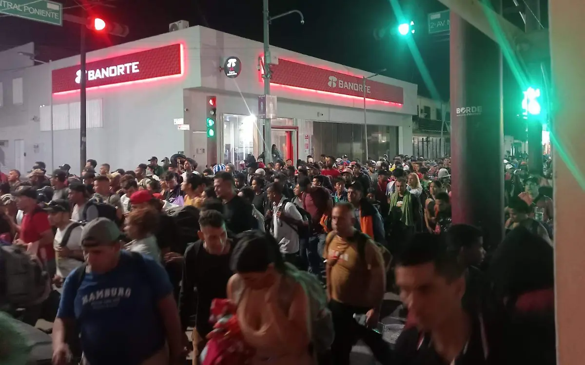 migrantes salen de Tapachula