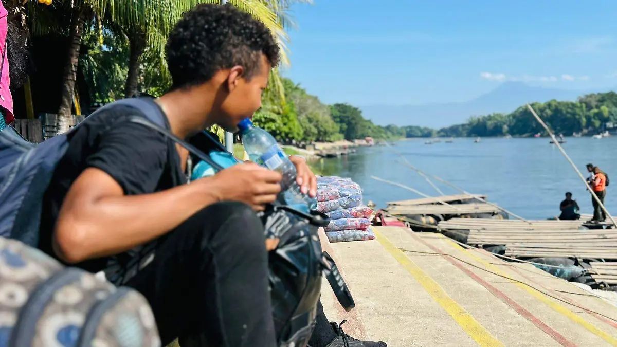 Migrantes en Suchiate