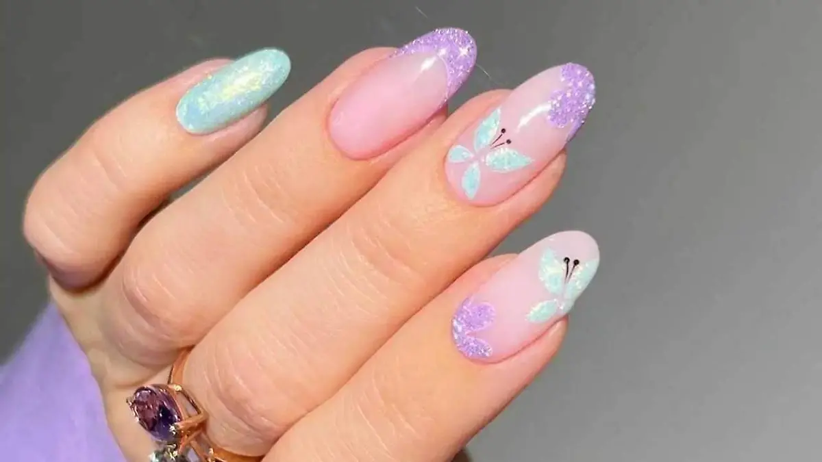 uñas mariposas