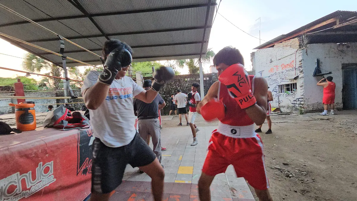 Box Tapachula entrenando