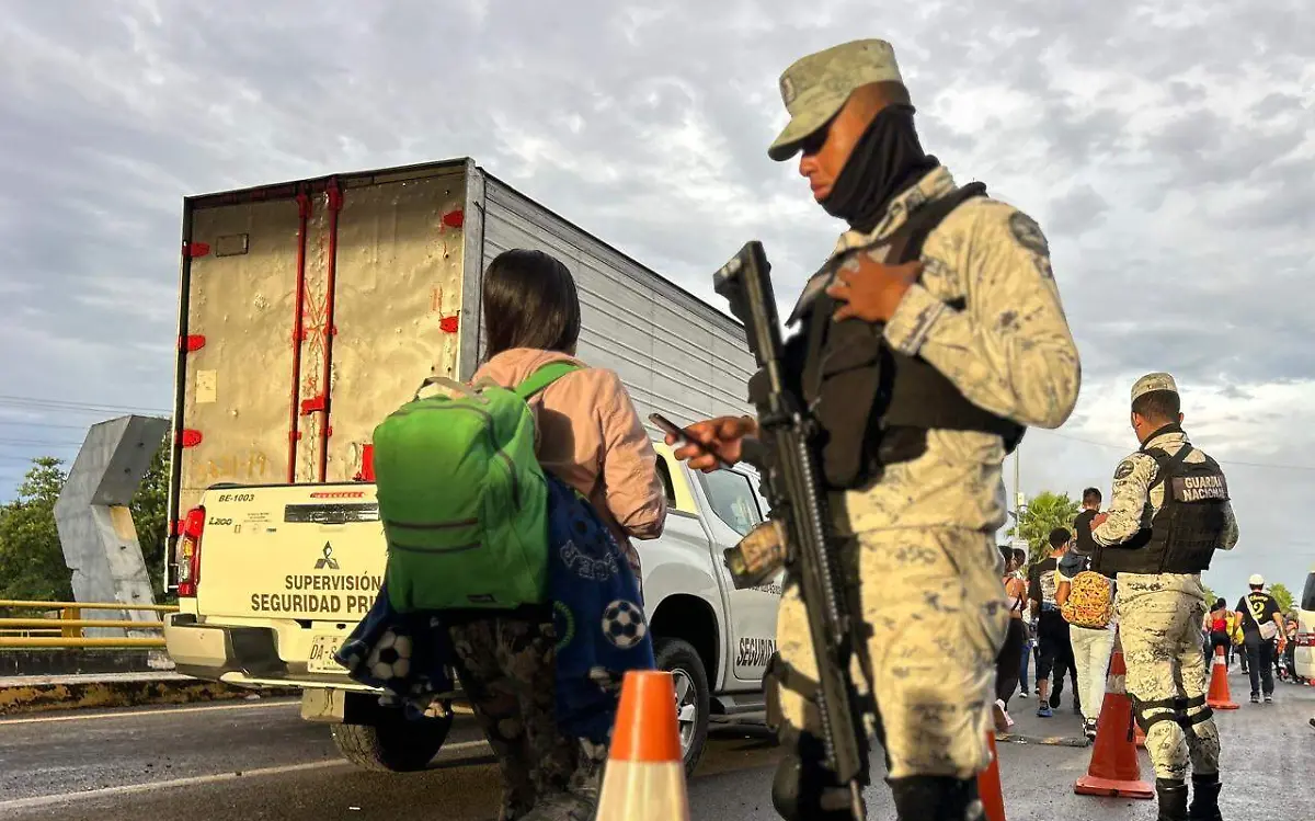 Migrantes y Guardia Nacional