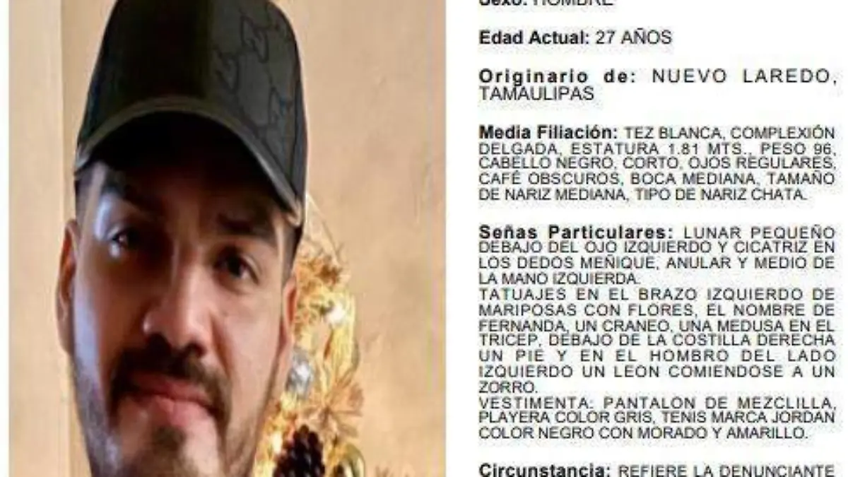 desaparecido de Tamaulipas