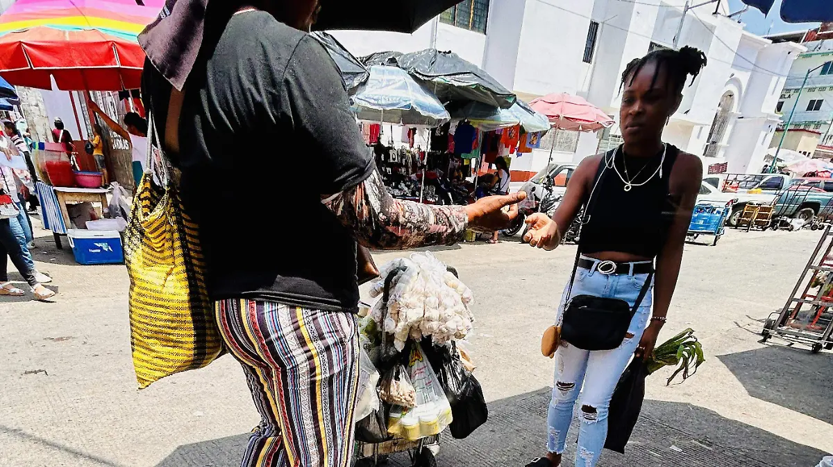 Migrantes vendedores ambulantes