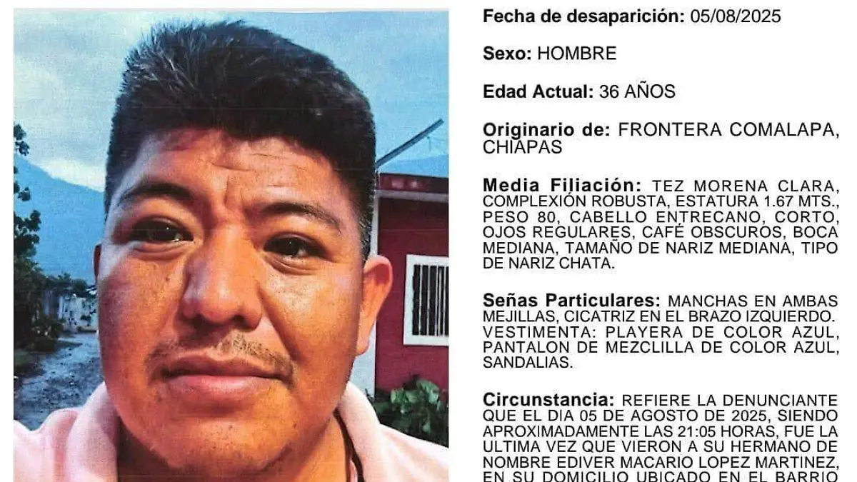 Desaparecido en frontera comalapa