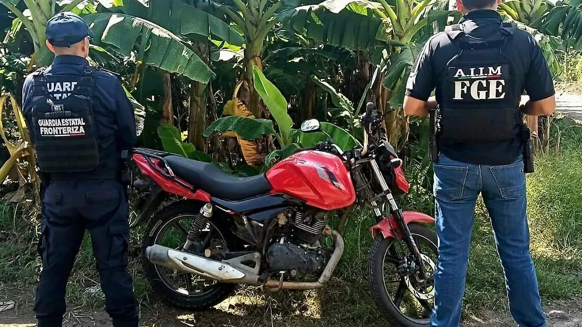 Motociclista en Suchiate 