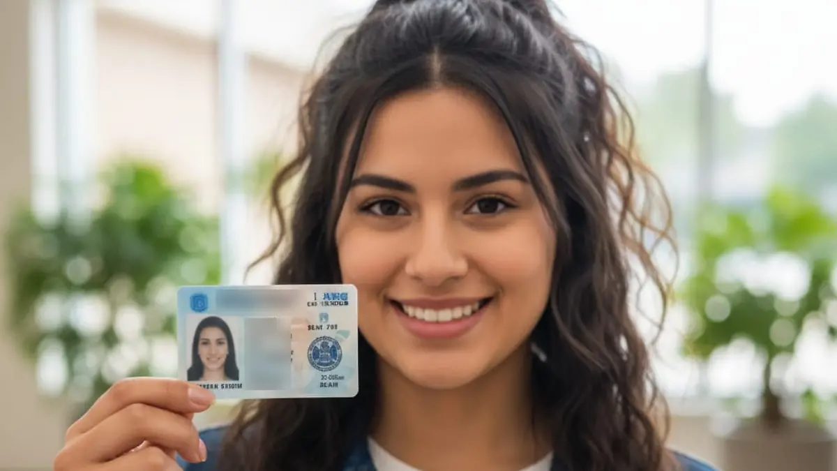 chica con licencia