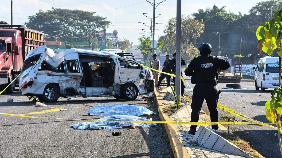 Dos muertos en accidente de colectivo