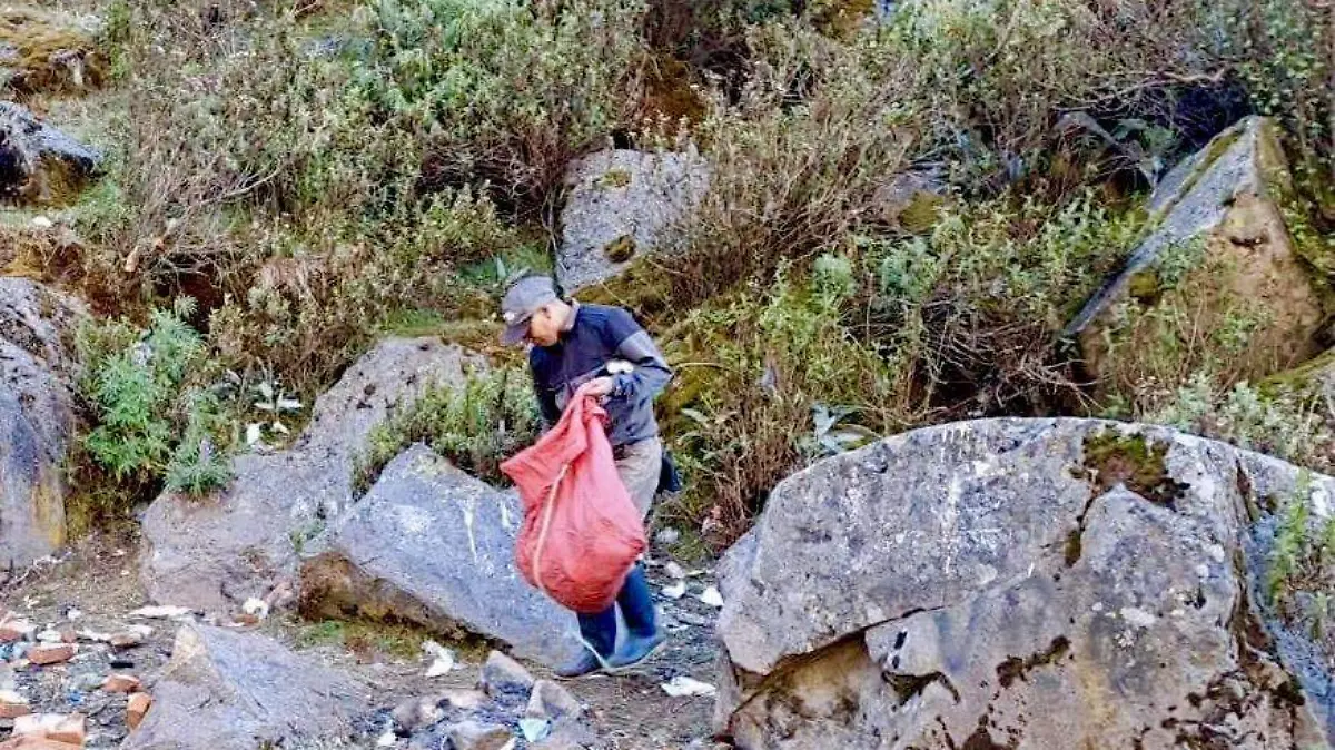 Reserva natural limpieza