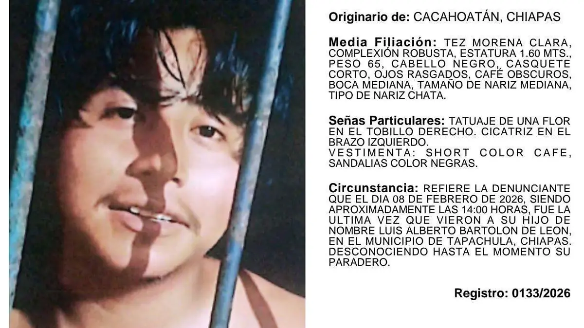 Cacahoateco despareció en Tapachula 