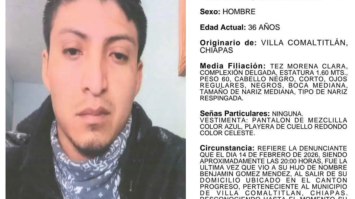 Desaprecio en Villa Comaltitlán