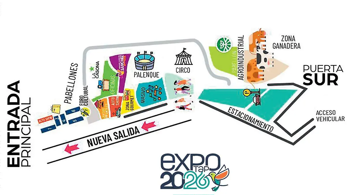 Expo Feria Tapachula Croquis 2026