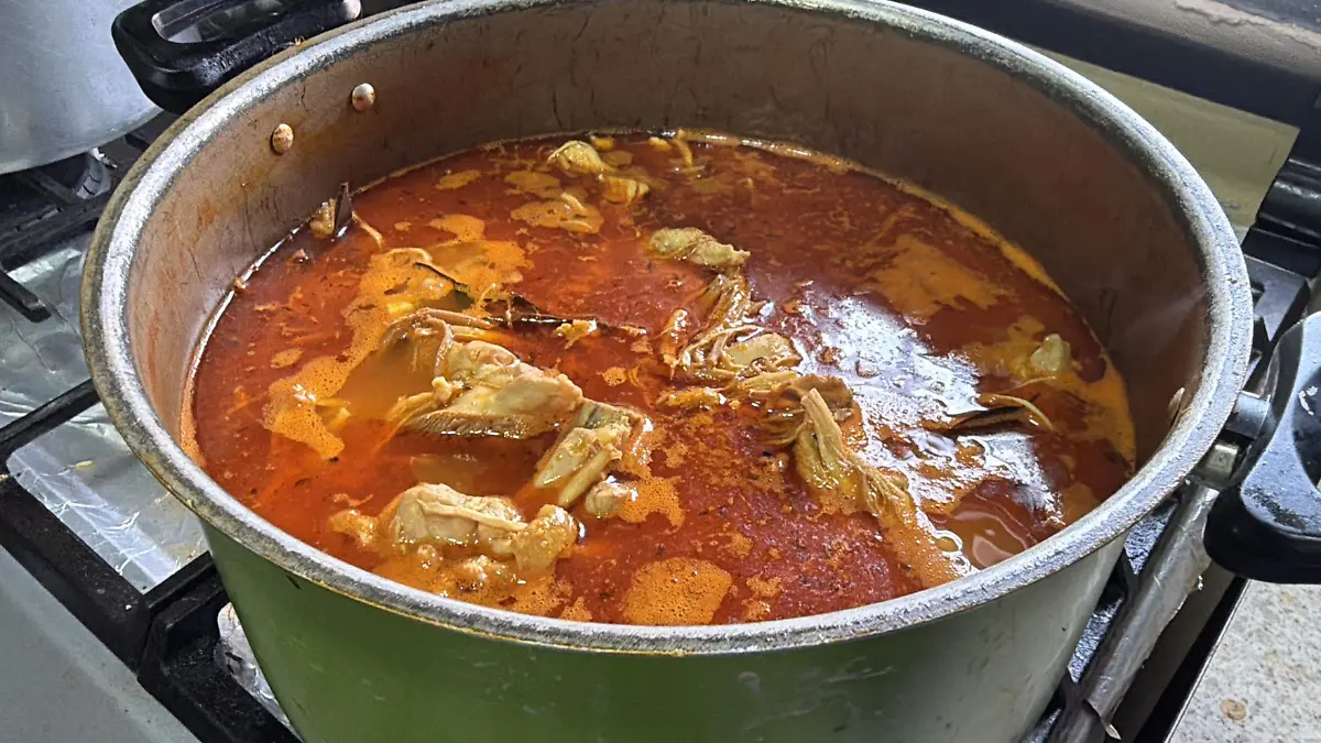 Pozole rojo receta