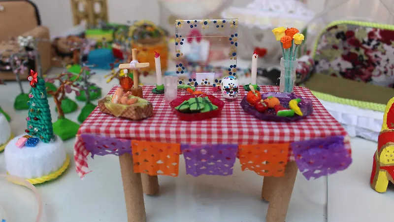 Altar miniatura Día de Muertos