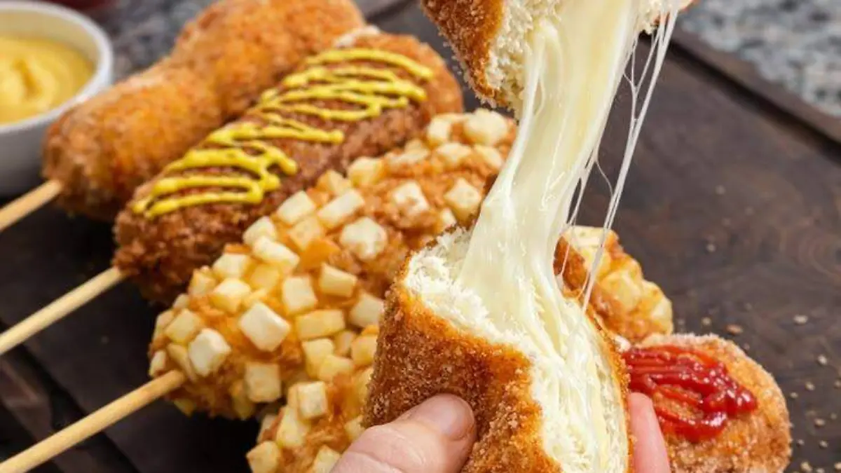 Korean Cheese Corn Dog (Crispy & Cheesy)