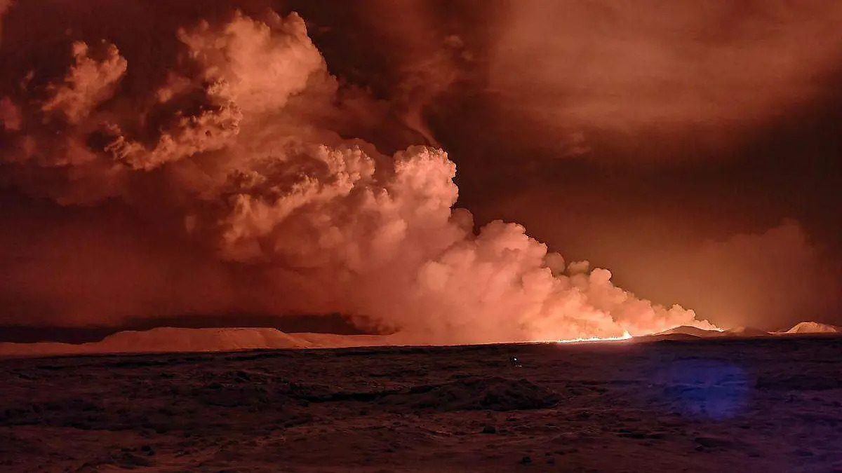 Volcán en Islandia