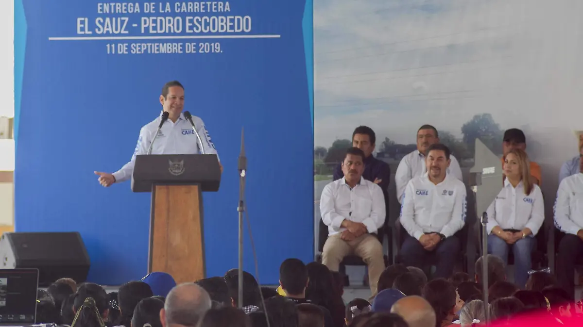 Gobierno estatal modernizó la carretera El Sauz-Pedro Escobedo.  Foto César Ortiz.