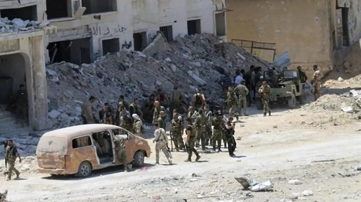 Ejército-de-Siria-en-un-sector-de-Alepo