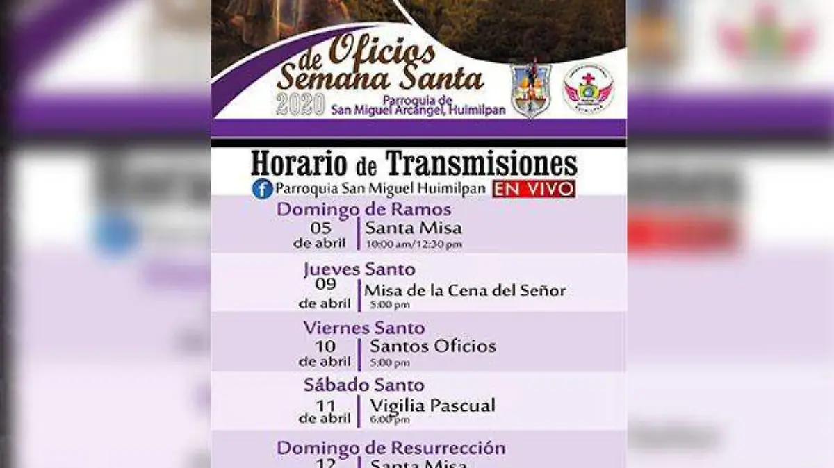 actividades semana santa huimilpan