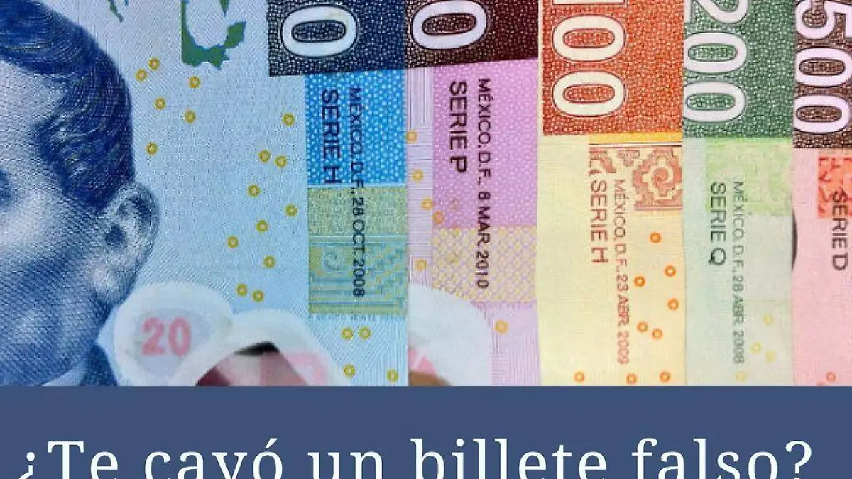 Te cayó un billete falso