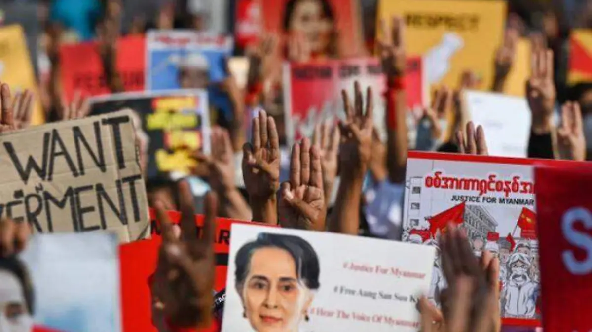 Manifestacion Birmania-AFP