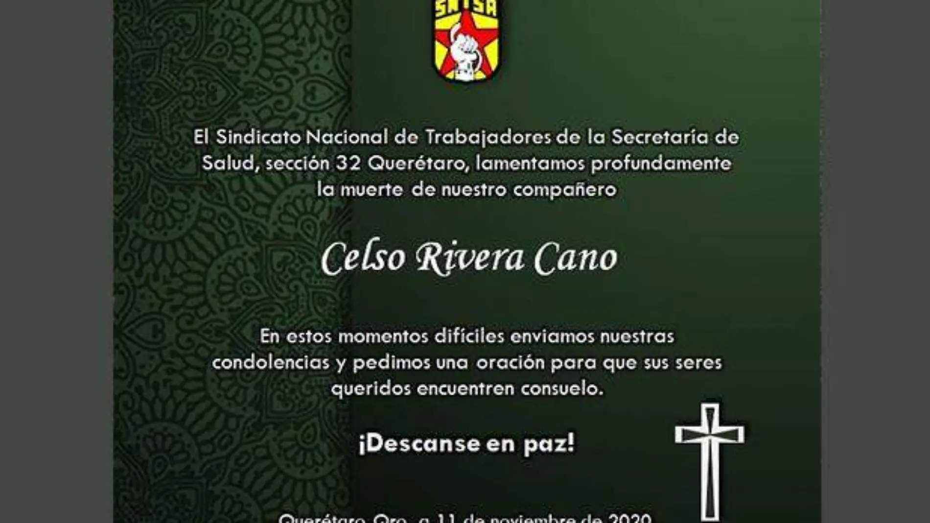 Condolencias