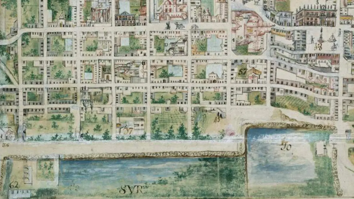 Plano de la zona de 1790 Cortesía ValentIn García