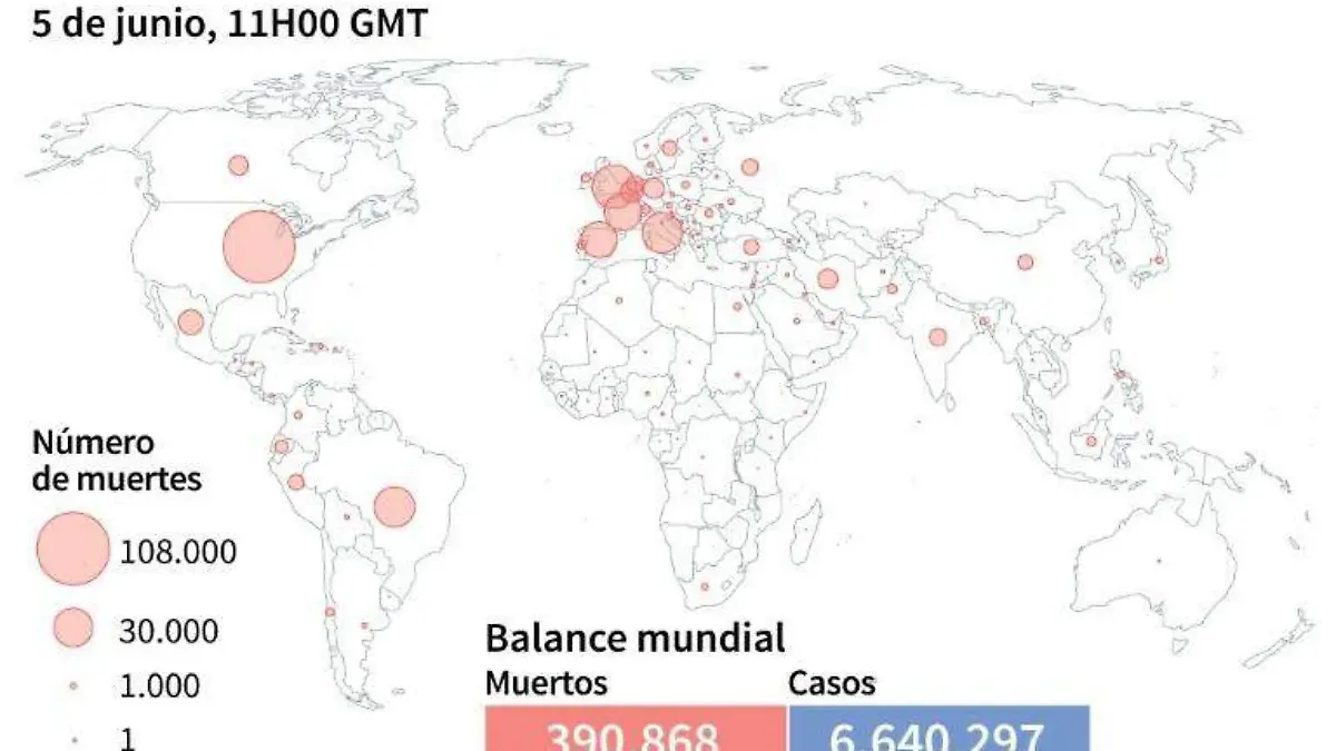muertes mundo coronavirus
