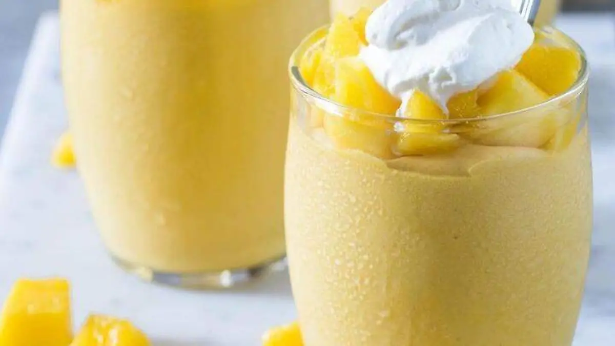 Mousse de mango, refrescante.
