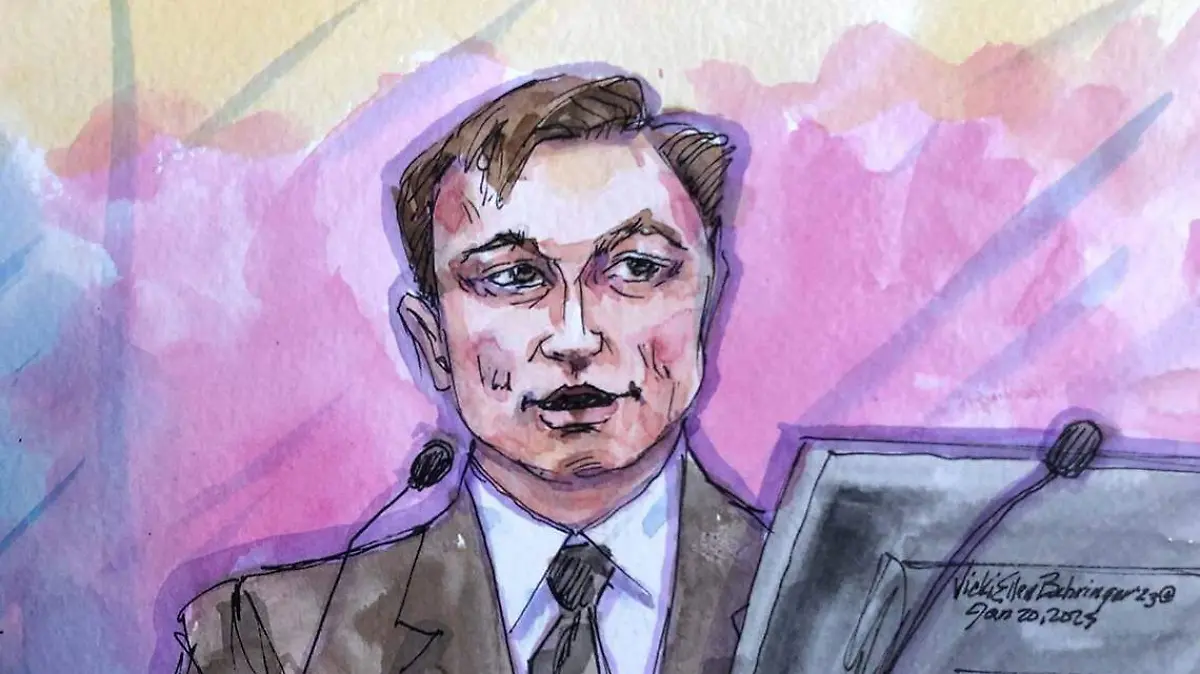 Elon Musk en juicio por Tesla-Reuters