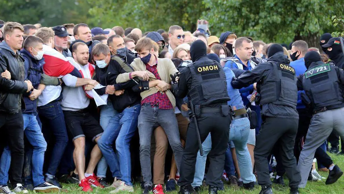 Manifestación Bielorrusia