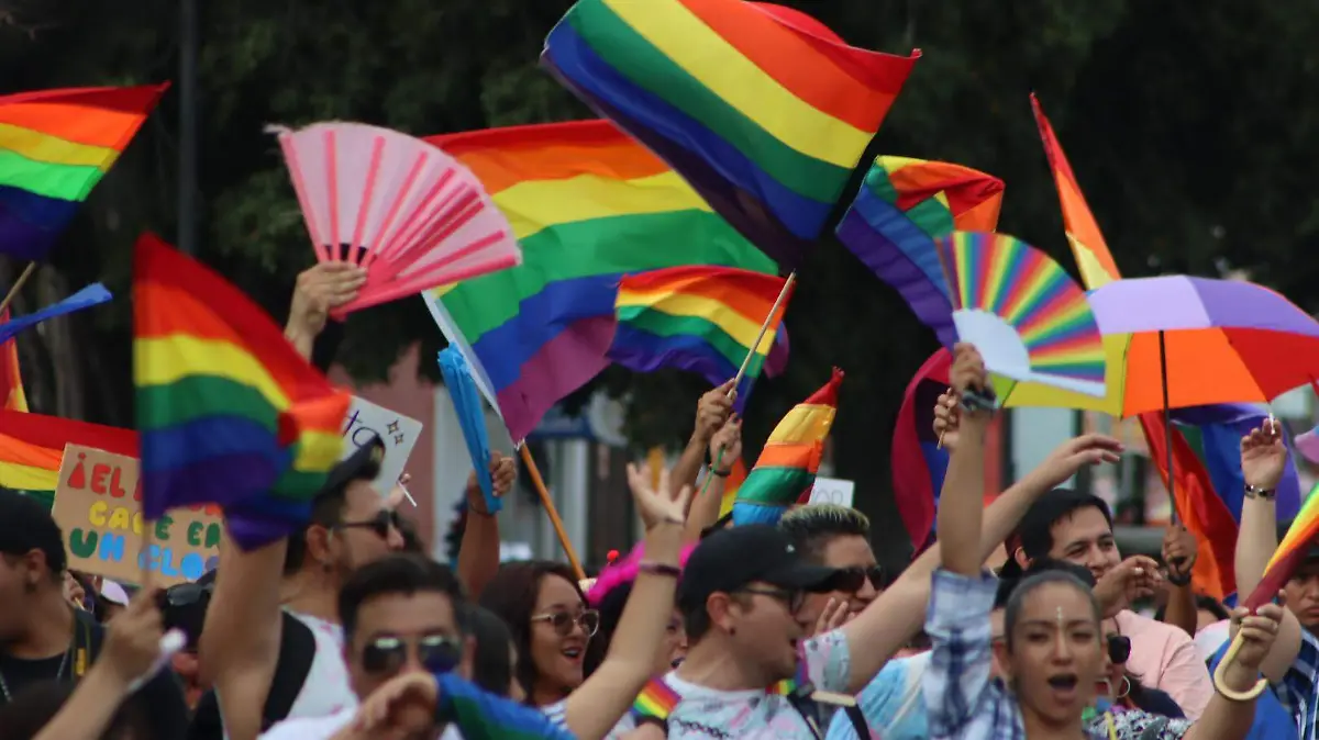 Banderas que representan el corazón de la comunidad LGBTQ +
