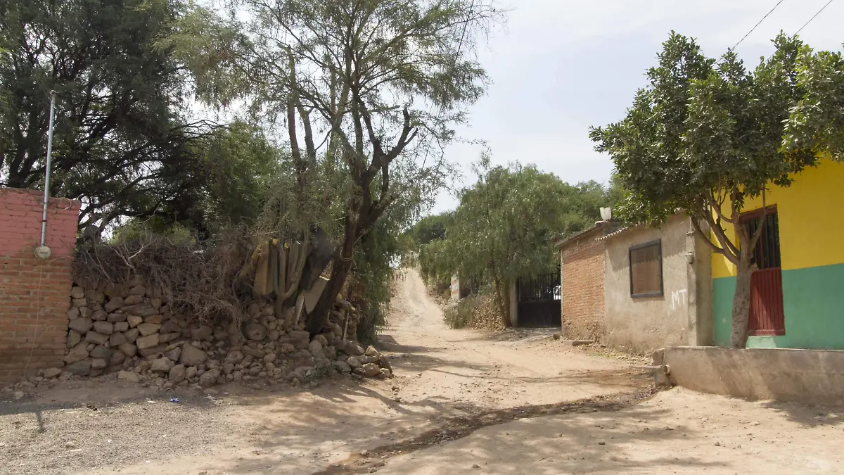 A excepción de la avenida principal, la mayoría de las calles de la comunidad son de terracería.  Foto César Ortiz.