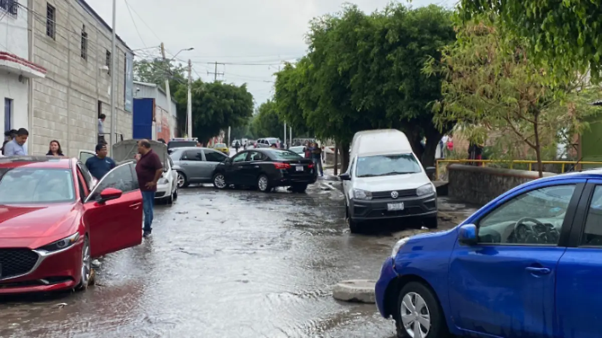 choque por lluvias