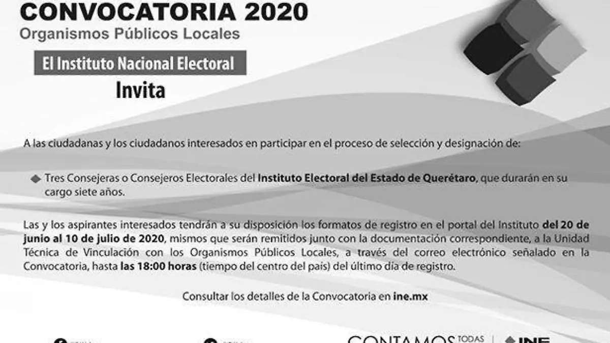 Convocatoria INE