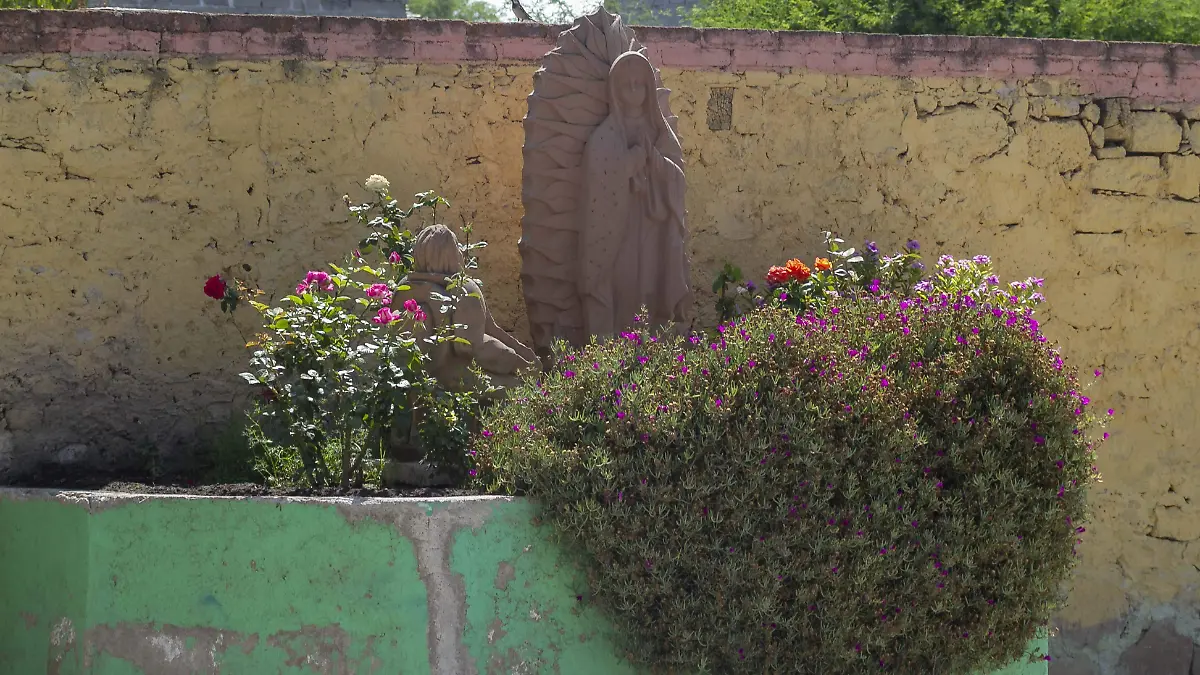 En la comunidad de Epigmenio González resalta la tradición guadalupana.  Foto César Ortiz.