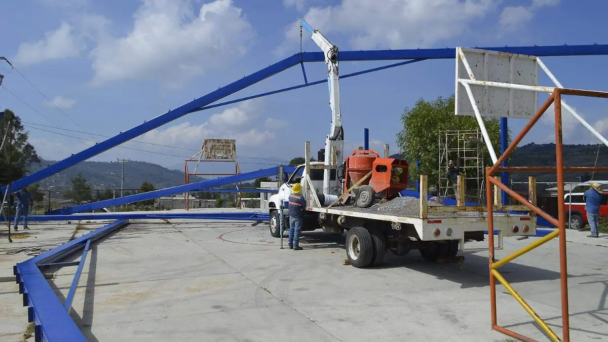 Avanzan las obras en las comunidades amealcenses.  foto Cortesía.
