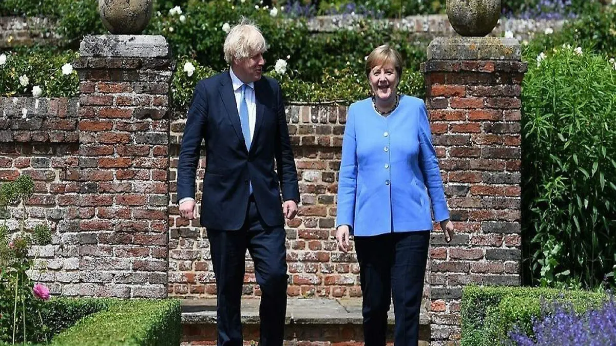 Merkel y Johnson-EFE