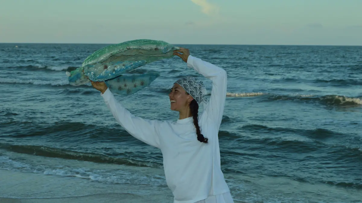 3. Lucía Rosher en 'Zapatilla, la tortuga marina'. Foto María Rosher.