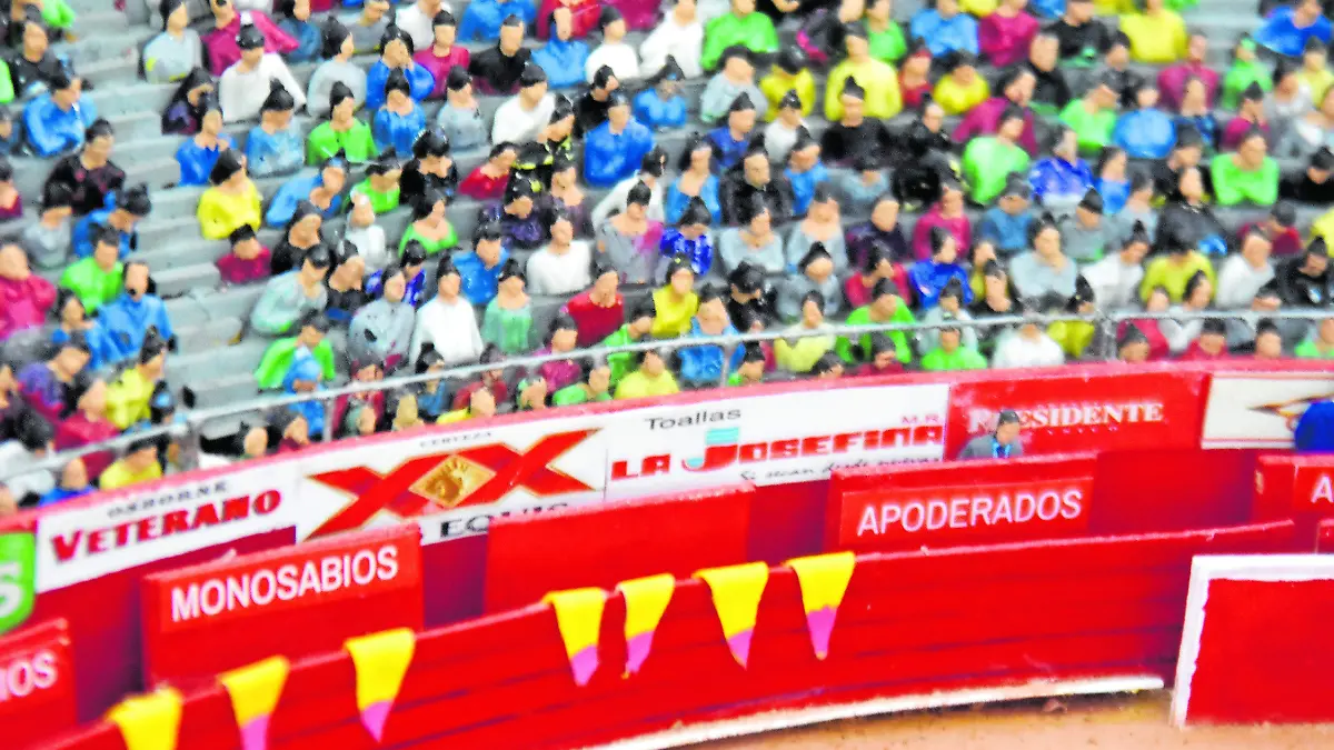 Plaza de toros, maqueta, toros