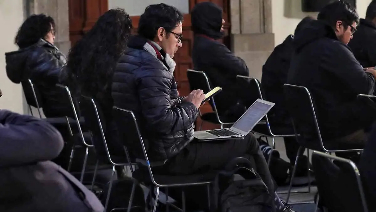 Reporteros de la mañanera