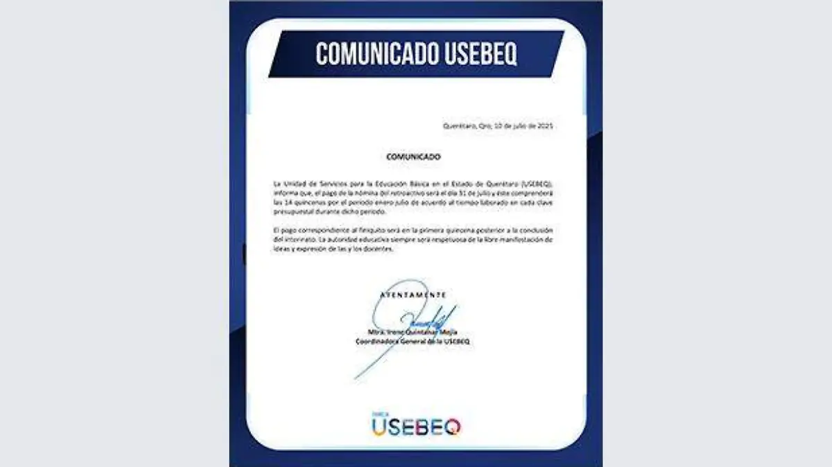 Comunicado USEBEQ 