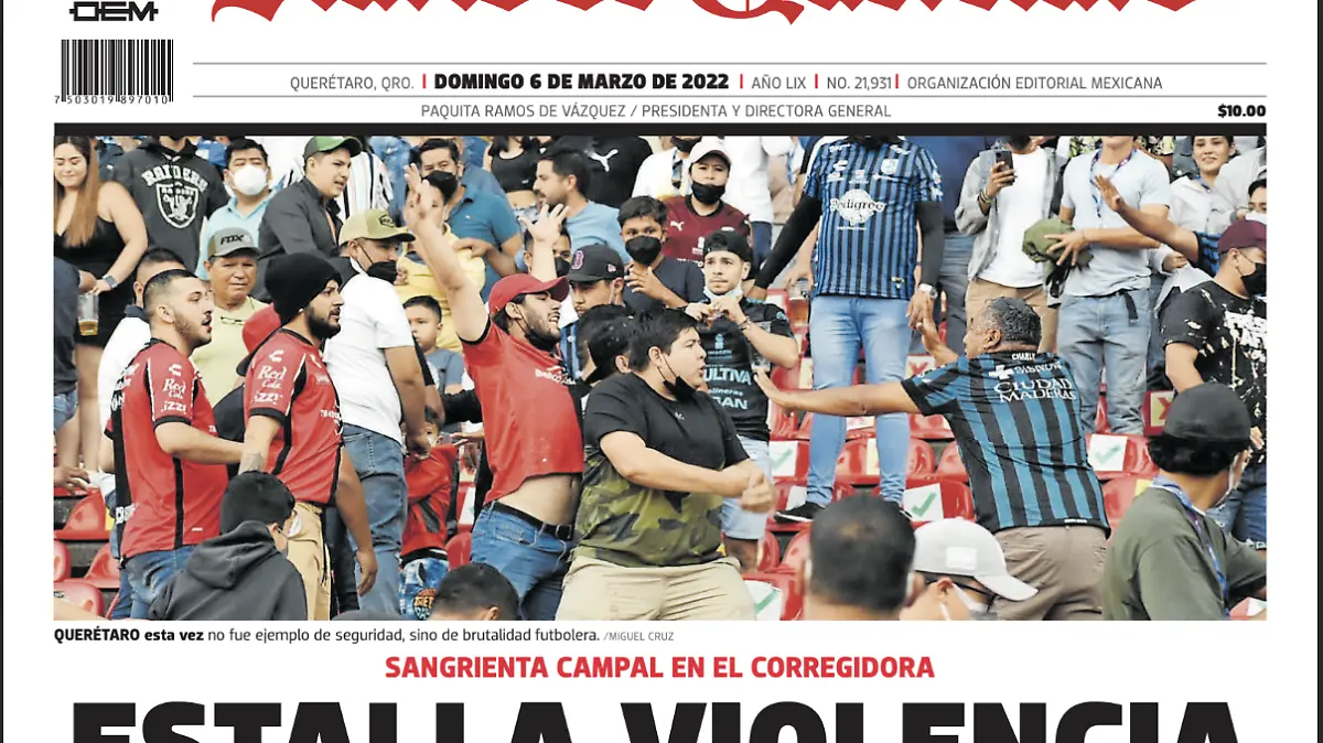 Trifulca Estadio Corregidora