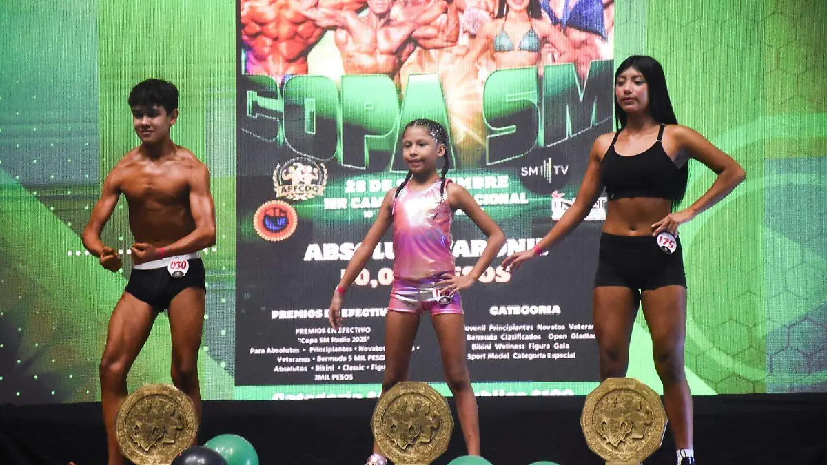 Tres atletas infantiles compitieron en la Copa SM