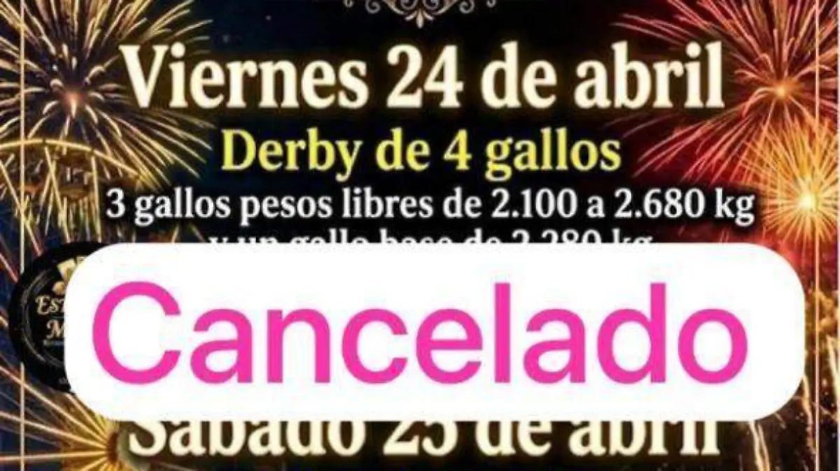 CARTEL GALLOS FERIA DE JALPAN