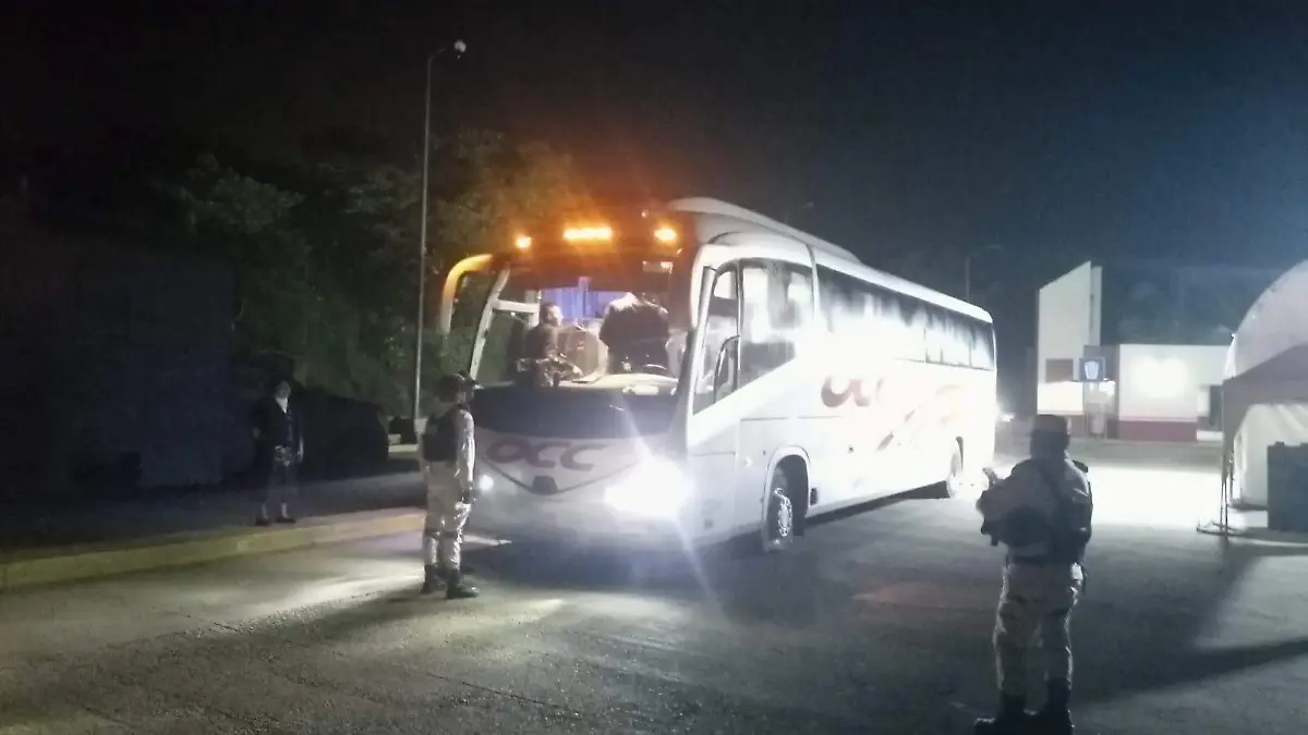 Tirotean autobús en los límites de Veracruz y Chiapas