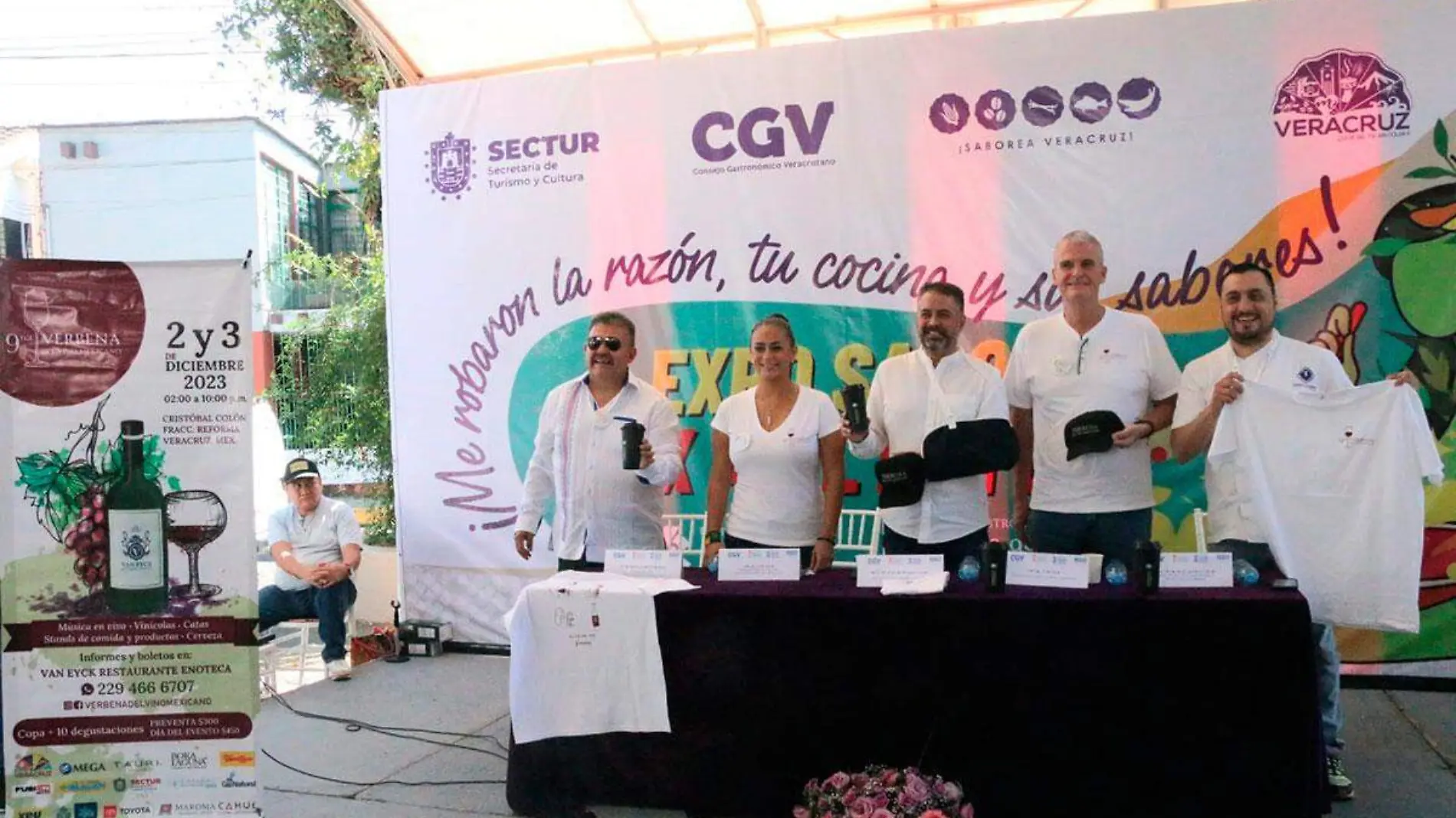 La conferencia donde se anunció la Novena Verbena del Vino fue presenciada por Iván Martínez Olvera, Secretario de Turismo y Cultura del Estado de Veracruz