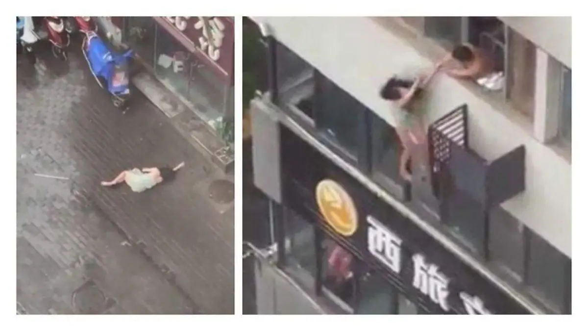 Mujer salta de edificio tras descubrir a su esposo siéndole infiel